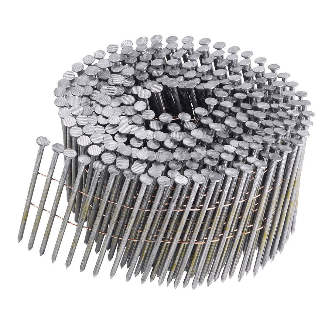 Chiodi in bobina per chiodatrici pneumatiche Bostitch - Lunghezza -mm- 90 - Testa mm 7.2 - Profilo semplice - 