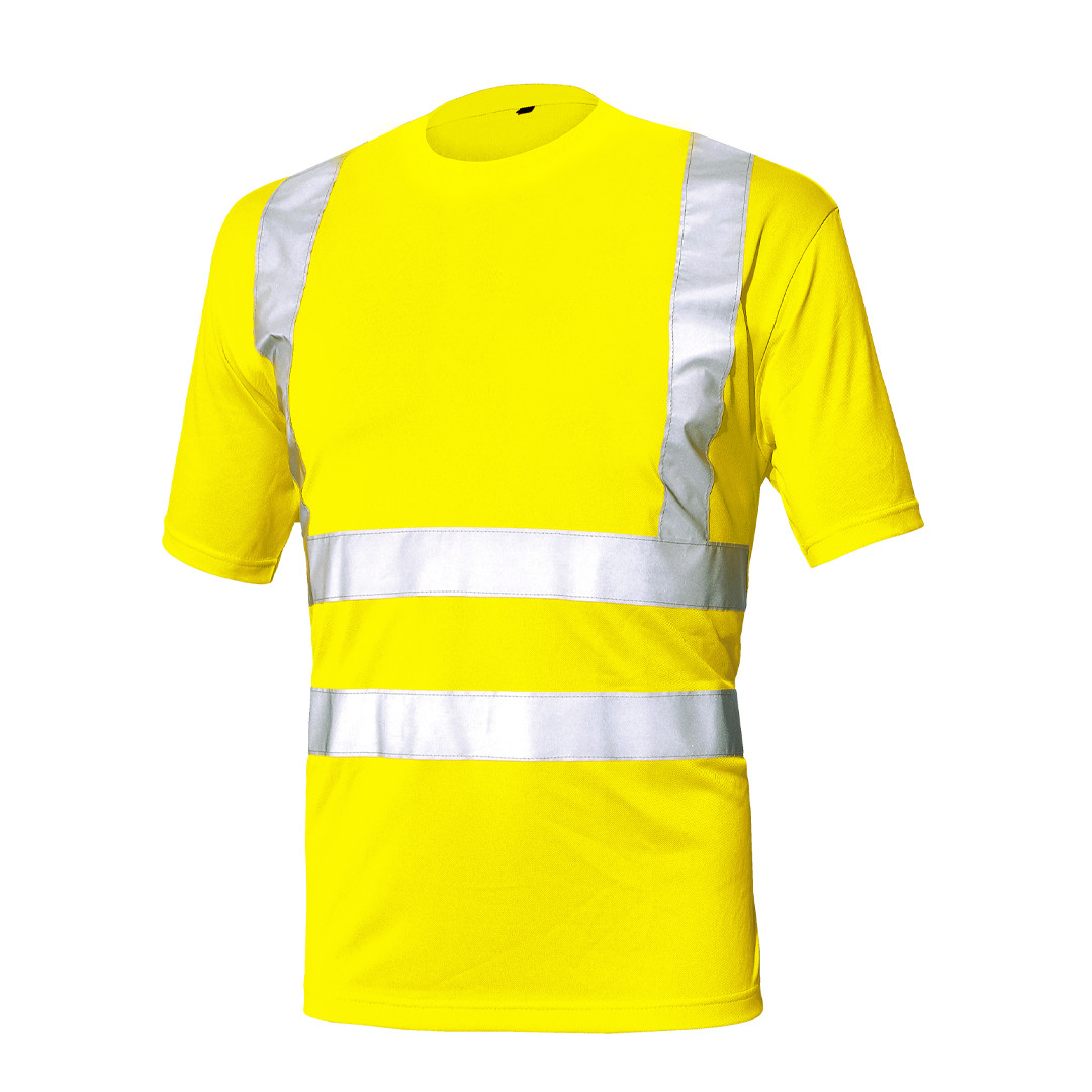T-shirt alta visibilità Issa - Colore giallo - Personalizzabile transfer - Taglia L - 