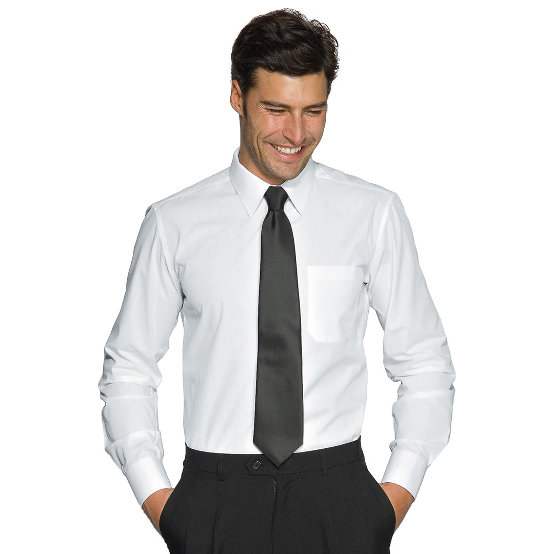 Camicia uomo bianca - Modello manica lunga - Colore bianco - Taglia XL - 