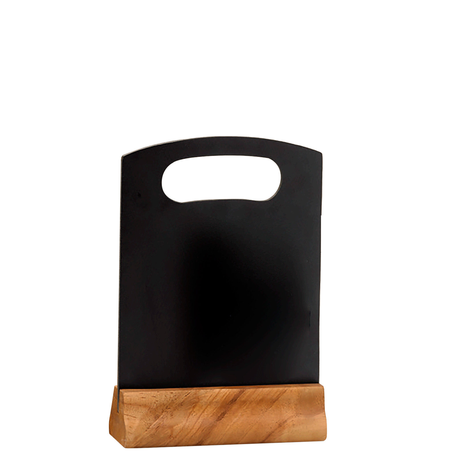 Lavagnetta da tavolo scrivibile base in legno - Larghezza -cm- 21 - H -cm- 23 - Colore nero - 